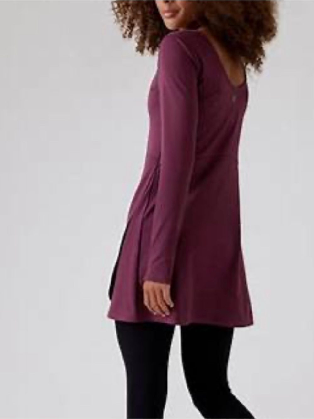 Athleta Chit Chat Dress EUC - lovely red wine colour
